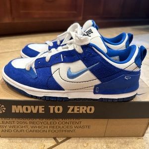 Nike Dunk Low Disrupt 2 White Royal Blue  Women  Size 9.5